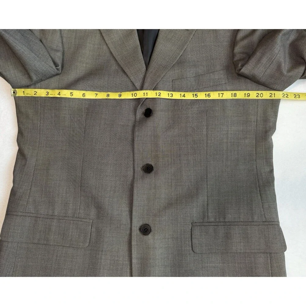Brooks Brothers Blazer Sport Coat Men's Size 40R‎ Houndstooth Brown Tan